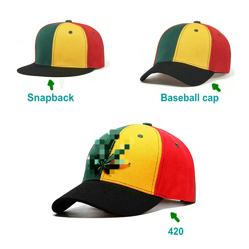

RASTA Reggae Bob Marley 420 Baseball Cap Snapback Trucker Hat Party Hats