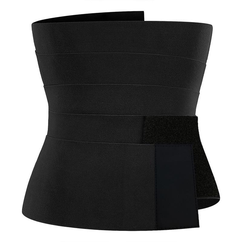 

Women's Shapers Snatch Me Up Bandage Wrap Lumbar Waist Support Belt Adjustable Comfortable Back Braces For Lower Pain Relief XR- Drop, Black-3m