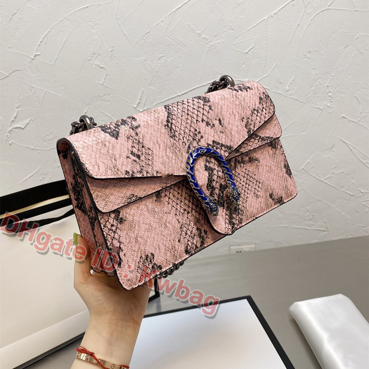 

2021 Classic Wallet Luxurys Designers Leather Shoulder Bag Serpentine Chains Bags Vintage Ladies high-quality Messenger mini bags Fashion, No bags