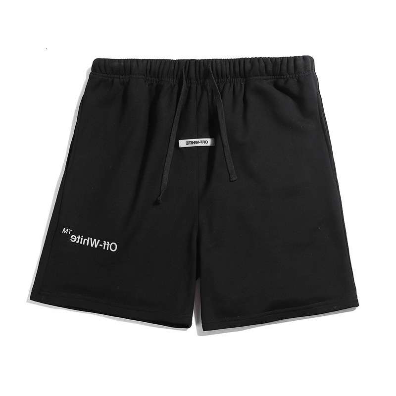

2021 Tide Brand Reflective Letters Simple Versatile Summer New Shorts Capris, White;black