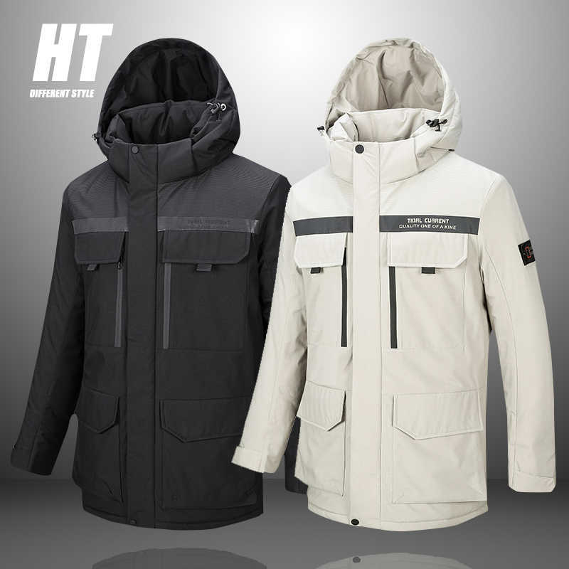 

5XL Men Winter Jackets Men Thick Warm Outwear Multiple pockets Parkas Casual Fashion Fleece Coat Windproof Hooded Parka 210603, Cjw343black