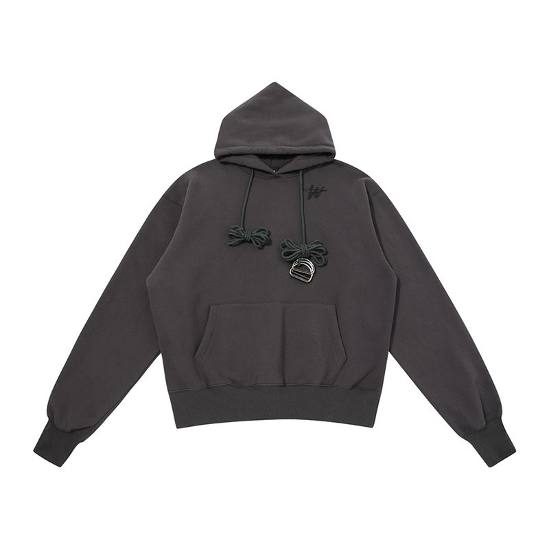 

2021 New Fw High Quality Long Rope Fleece We11done Hoodie Men Women Oversized High-quality Welldone Pullovers Hooded Drbi