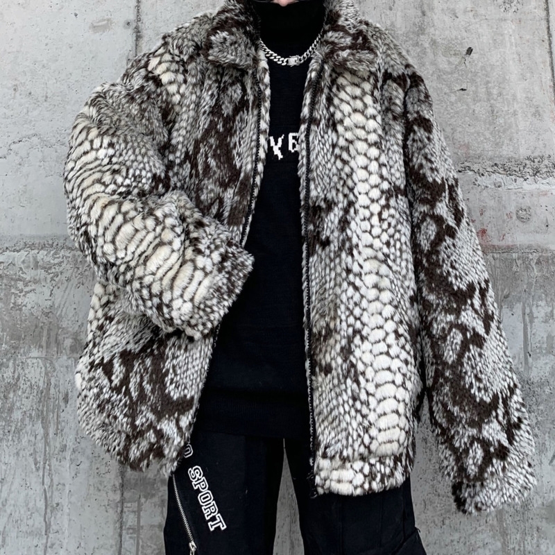 

2021 New Winter Thick Men's Warmth Fashion Retro Casual Cotton Fur Jacket Men Parka Hip-hop Short Coat Mens Clothes Omvf, Main color