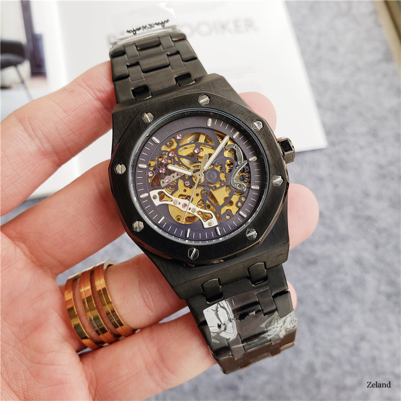 

2021 High-quality Luxury Men's Watch, Three-pin Work, Automatic, Mechanical, , Round Steel band, diamond Frame 42MM