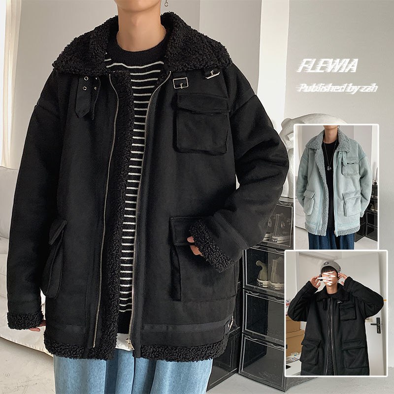 

2021 New Winter Men's Warm Fashion Cotton Casual Short Coat Men Parka Streetwear Wild Loose Korean Thick Jacket Mens Clothes -2xl 5hh4, Green