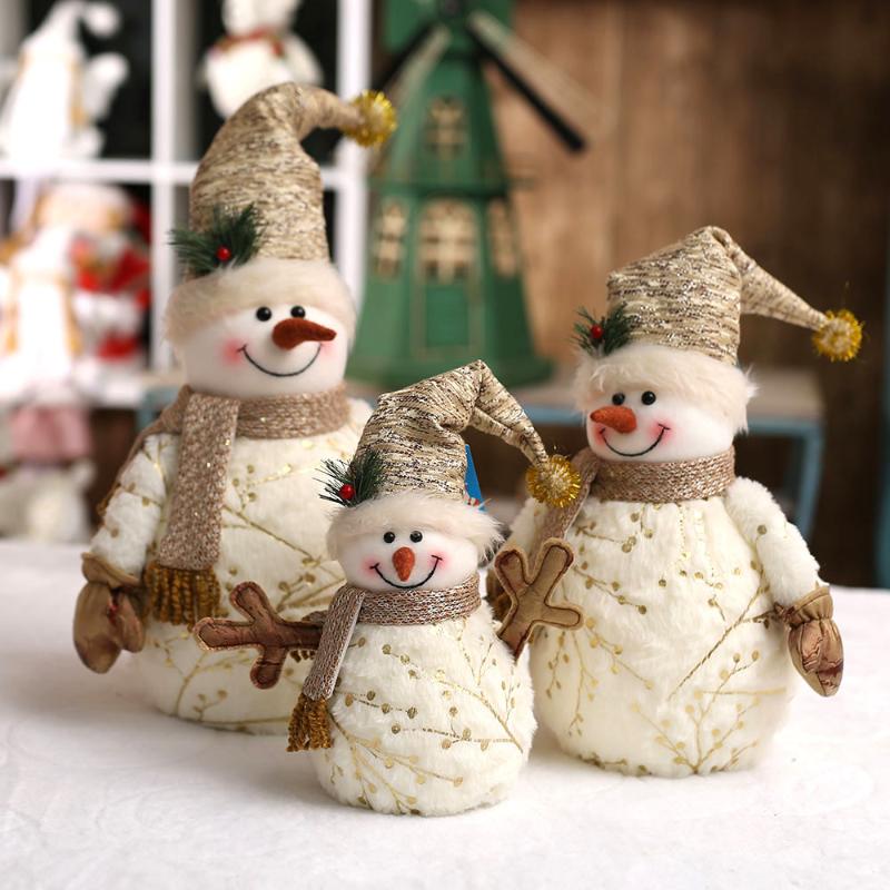

Christmas Decorations Party Decoration Retractable Dolls For Tree Santa Claus Snowman Toys Figurines Decorazioni