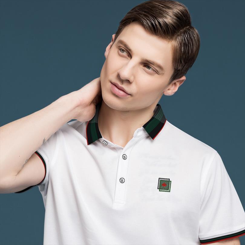 

solid color shirt fashion men polo summer short sleeve mens brand 828, White;black