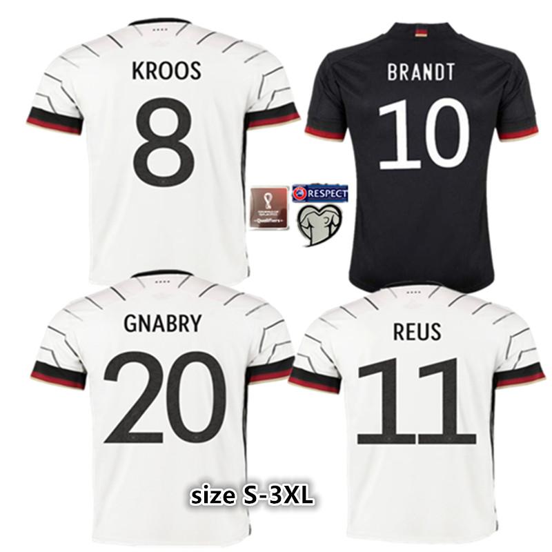 

Men' T-Shirts Men Size -3XL Top Quality Shirt Kroos Kimmich Goretzka HAVERTZ KLOSTERMANN Gnabry WERNER Reus 20 21 GermanyES, Silver