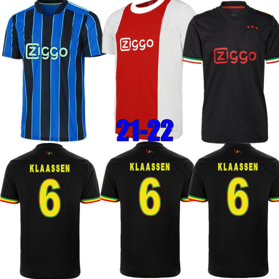 

21 22 Bob Marley Soccer Jersey TADIC BERGHUIS HALLER Third black Kit BLIND PROMES NERES CRUYFF KLAASSEN GRAVENBERCH football shirt men kids, Men away +epl