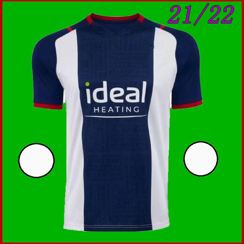 

21 22 WEST BROM home soccer jerseys 2021 2022 away football shirt camiseta de futbol BROMWICH ALBION Robson-Kanu uniform, Black