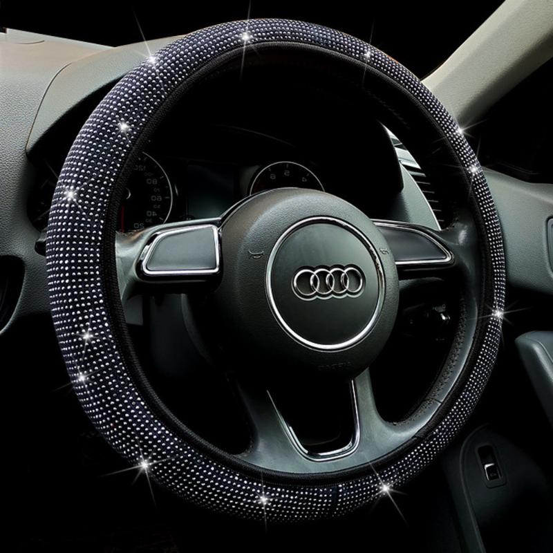 

Steering Wheel Covers Non Inner Ring Elastic Full Drill Water Cover Four Seasons
