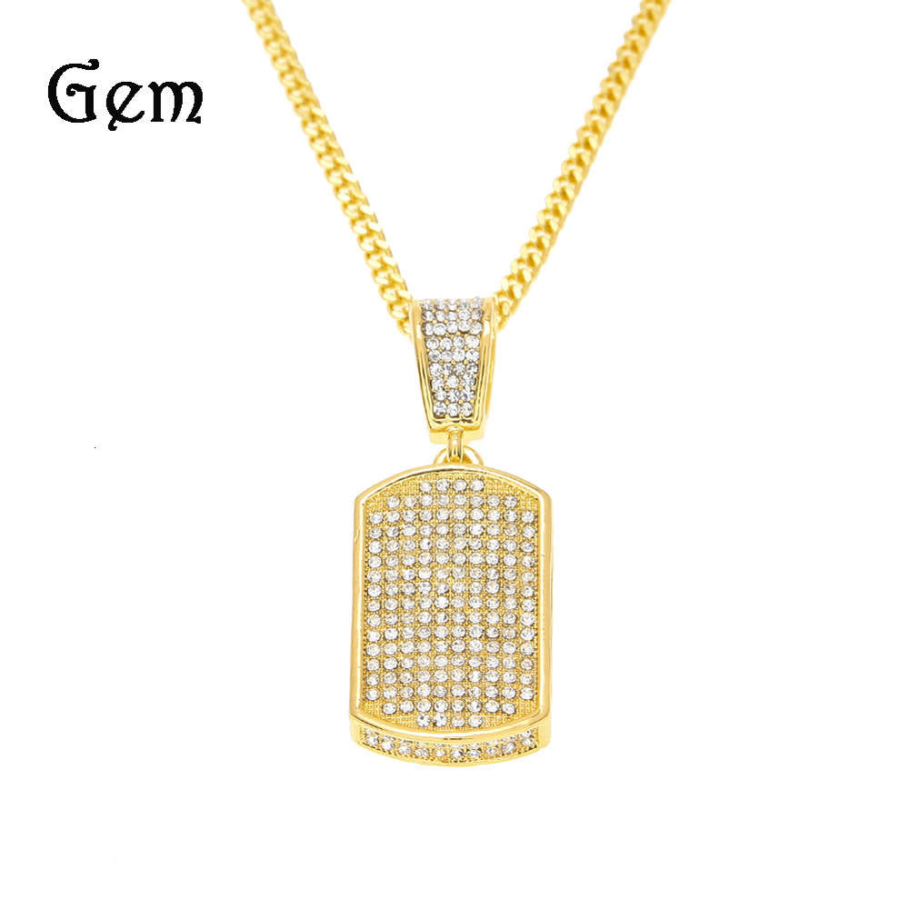 

Popular hip hop Pendant with four sides inlaid with diamond