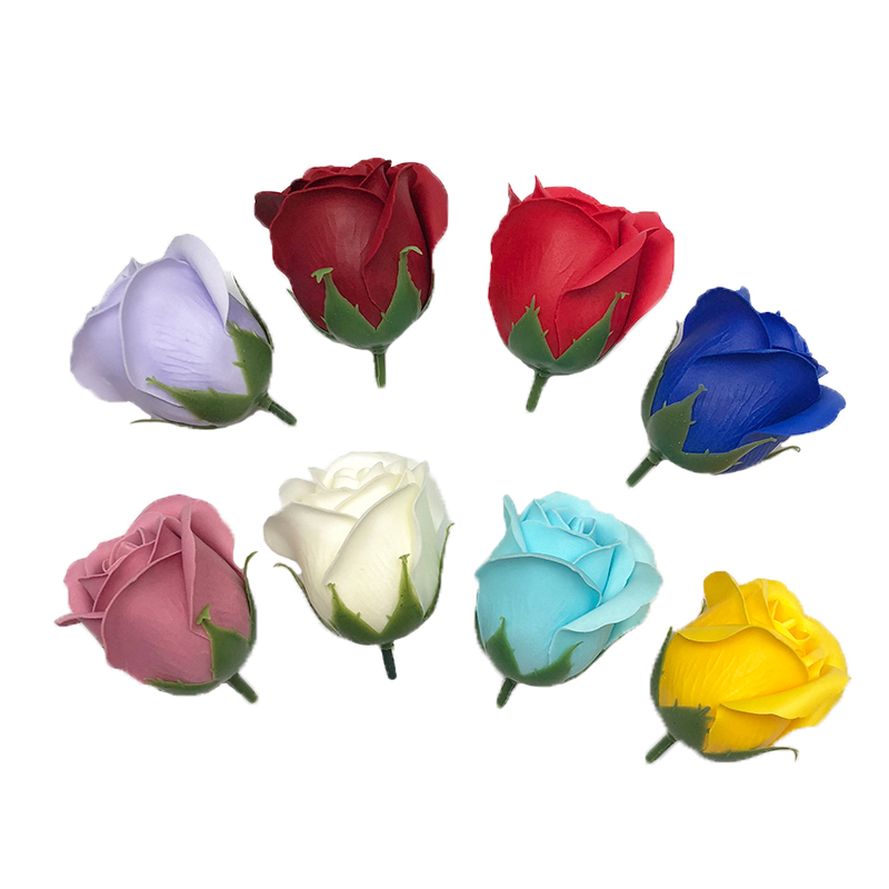 

50PCS Artificia Hoding Soap Fower Head DIY Gift Vaentines Day Wedding Home Decorative Hand-Made Rose, Black