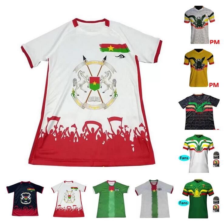 

21/22 Mali Soccer Jerseys National Team Burkina Faso Black White SOUMAILA MAHAMANE MAMADOU SALAM GERMAIN BERTHE MOHAMED TRAORE 2021 2022 Football Jersey Shirt