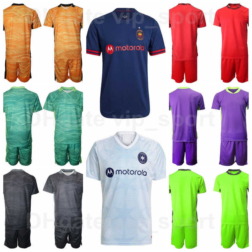 

FC Chicago Soccer Fire Goalkeeper GK 18 Kenneth Kronholm Jersey Set 1 Bobby Shuttleworth Goalie For Sport Fans Black Orange Green Red Purple Football Shirt Kits