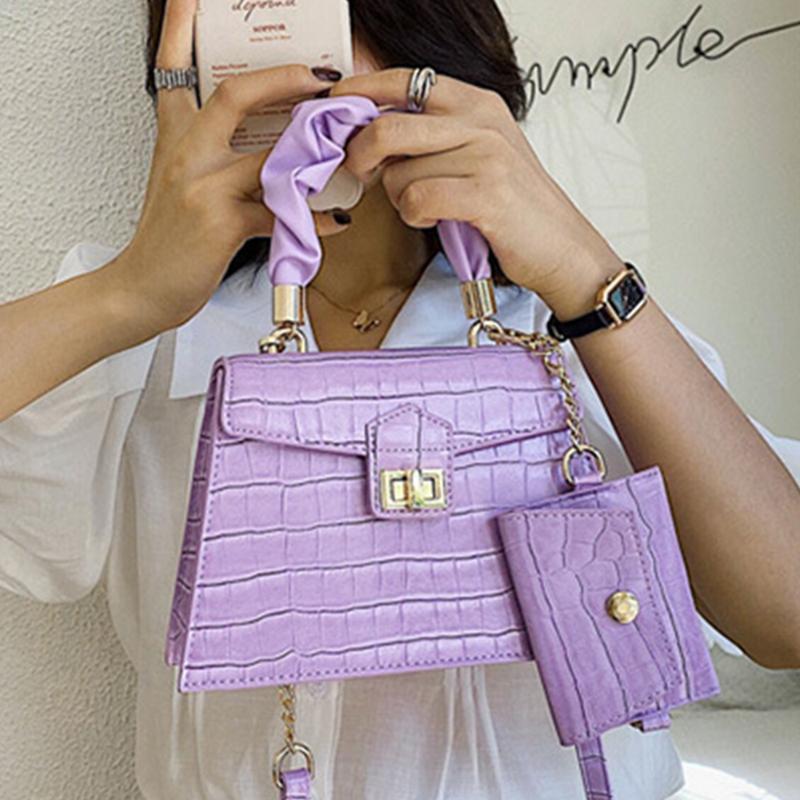 

2021 Designer Crocodile Pattern Small Flap Bags for Women Designer Female Handbag Shoulder Bag Casual Crossbody Bag Lady Purse, Orange