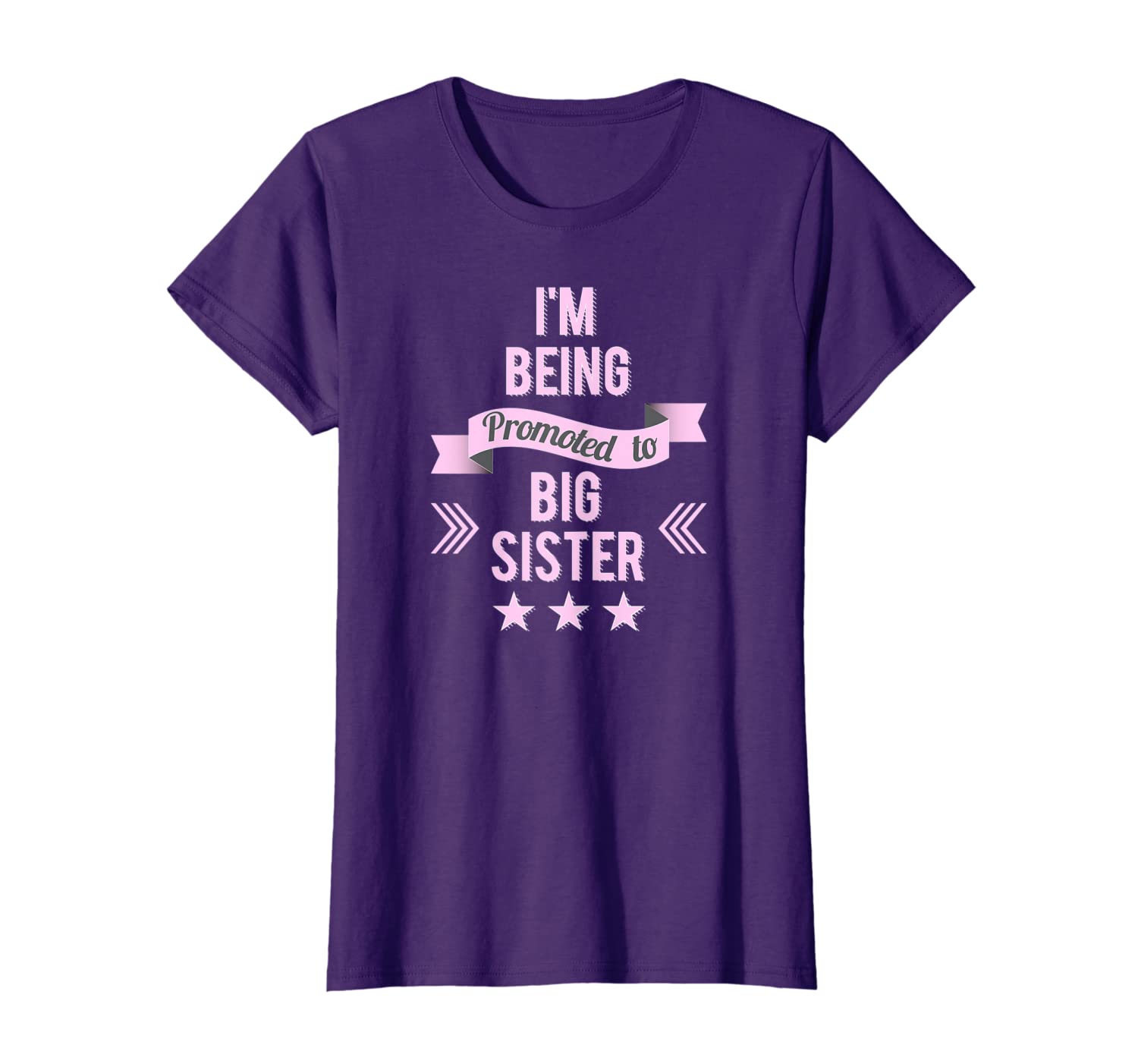 

I'm being Promoted to Big Sister T-Shirt, White;black