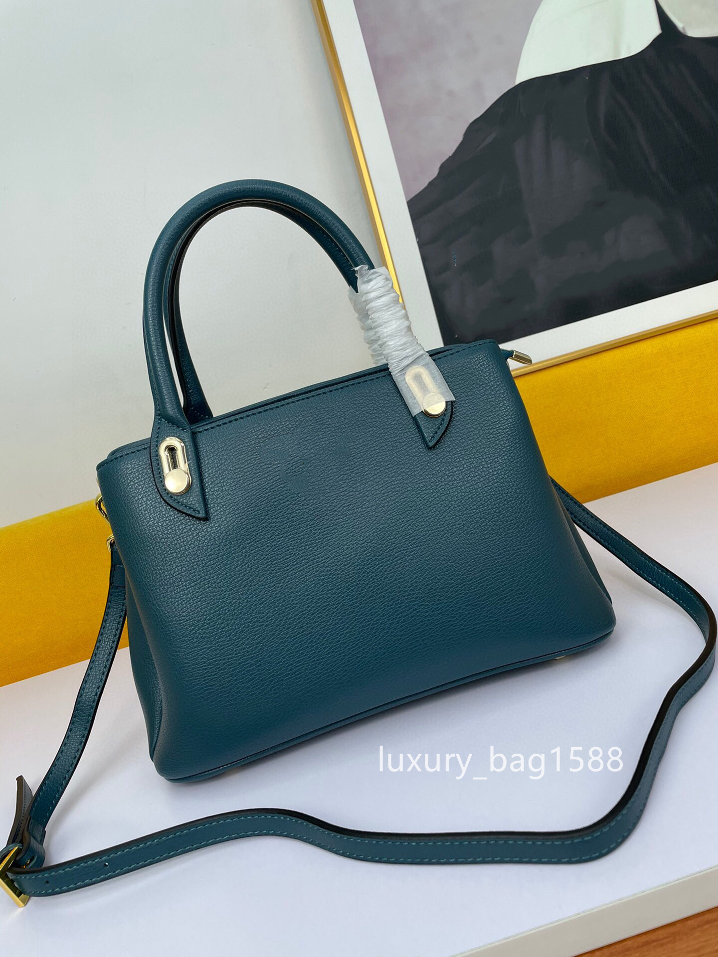 

2021 Top 5A+ Luxury Handbag High quality cowhide palm line 1BA252#, Burgundy