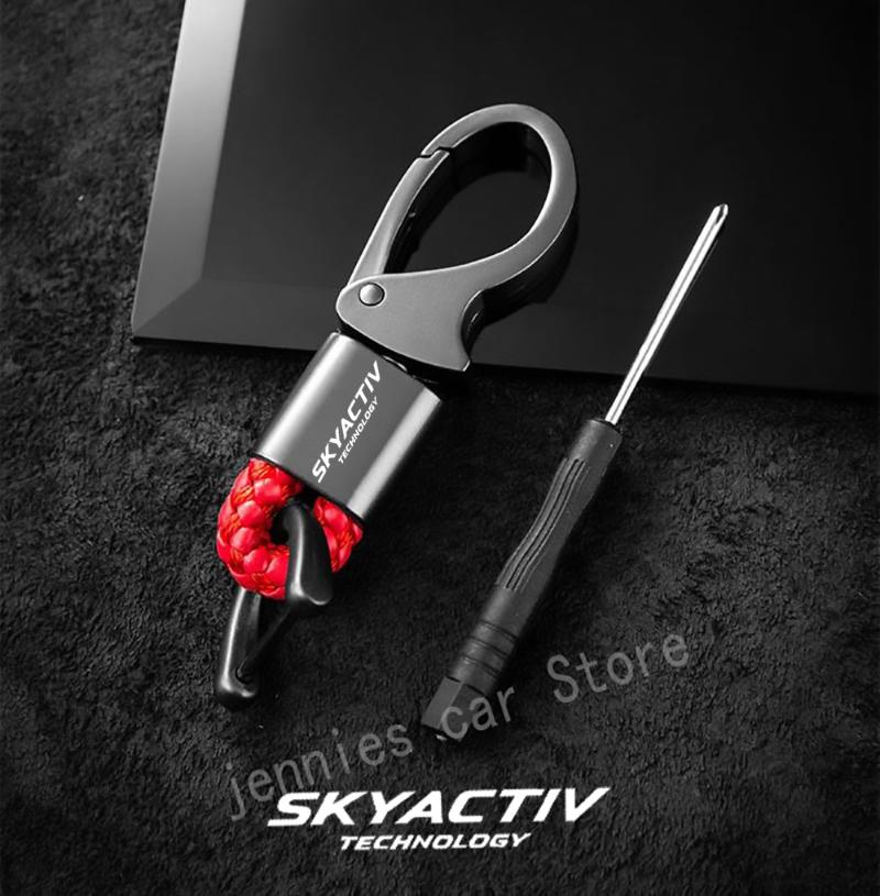 

Keychains For Mazda 2 3 5 6 8 Cx3 Cx4 Cx5 Cx7 Cx8 Cx9 Cx30 Mx5 Rx8 Accessories Custom Logo Hanging Waist With Metal Leather Cord Keychain