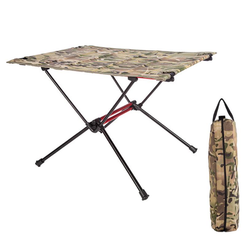 

Camp Furniture Ultralight Outdoor Camping Table Aluminium Alloy Bracket Oxford Cloth Folding Bbq Picnic Travel Hiking Portable Roll
