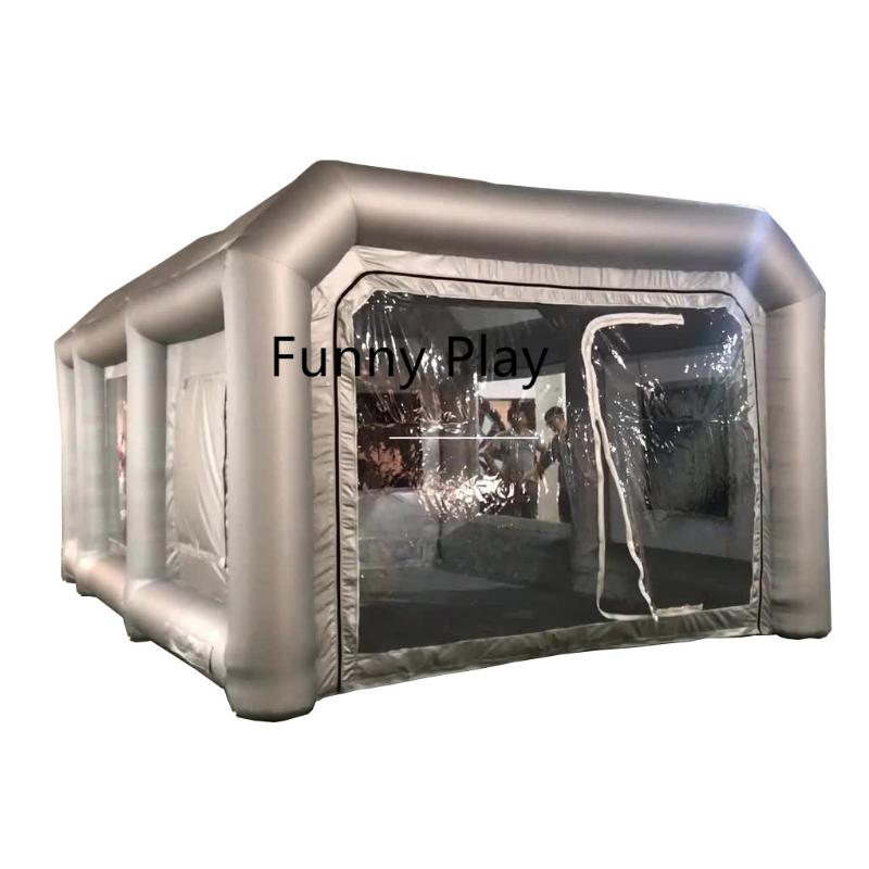

Tents And Shelters Car Lacquer Packing Garage Paint Inflatable Spray Booth Tent Cotton Filter Mobile