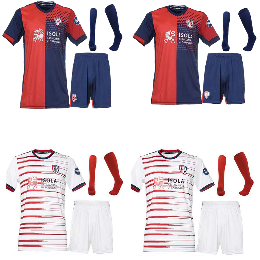 

Adult + Kids kits21 22 Cagliari Calcio Mens Soccer Jerseys GODIN MARIN KEITA BALDE JOAO PEDRO STROOTMAN NANDEZ PAVOLETTI Home Away Football Shirt Short Sleeve, Red