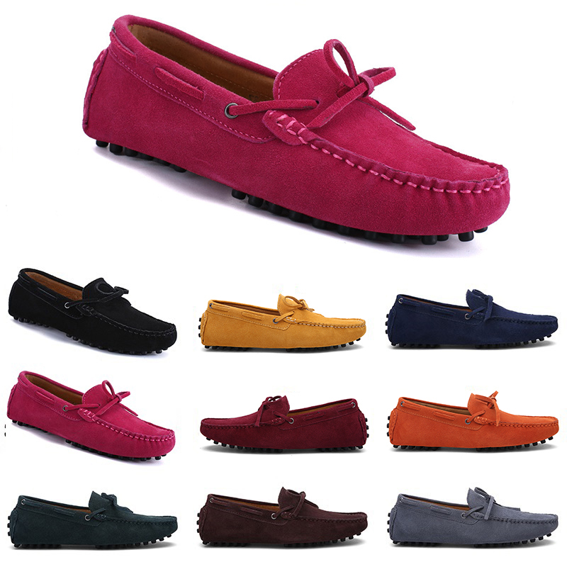 

men casual shoes Espadrilles triple black navy brown wine red Watermelon Sky Blue Burgundy mens sneakers outdoor jogging walking ten