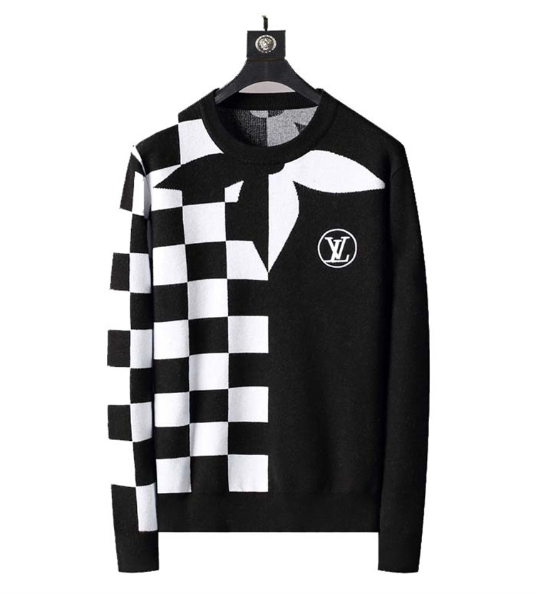 

Mens Designer Sweaters Hoodies Womens Casual Round Neck Long Sleeve Sweater Couples High Quality Sweatshirt Black Size -3XL Q48, White;black