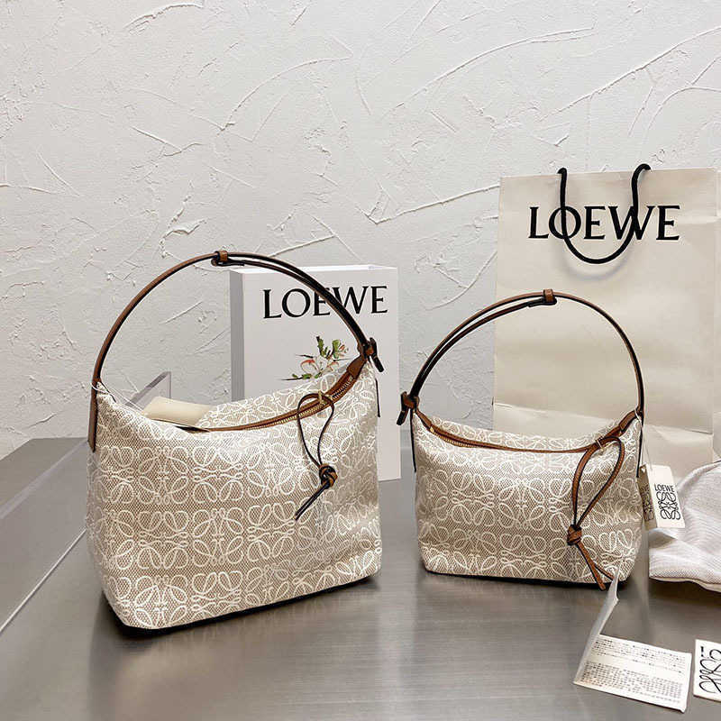 

Handbag 2021 new canvas cubi anagram jacquard portable hobo one shoulder dumpling underarm lunch box Shoulder Versatile luxury Bags factory