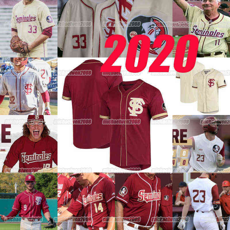 

2022 FSU Florida State Seminoles Baseball Jersey ROBBY MARTIN REESE ALBERT MATHEU NELSON CHASE HANEY MARTIN DYLAN SIMMONS ELIJAH CABELL, 2020 white sleeveless