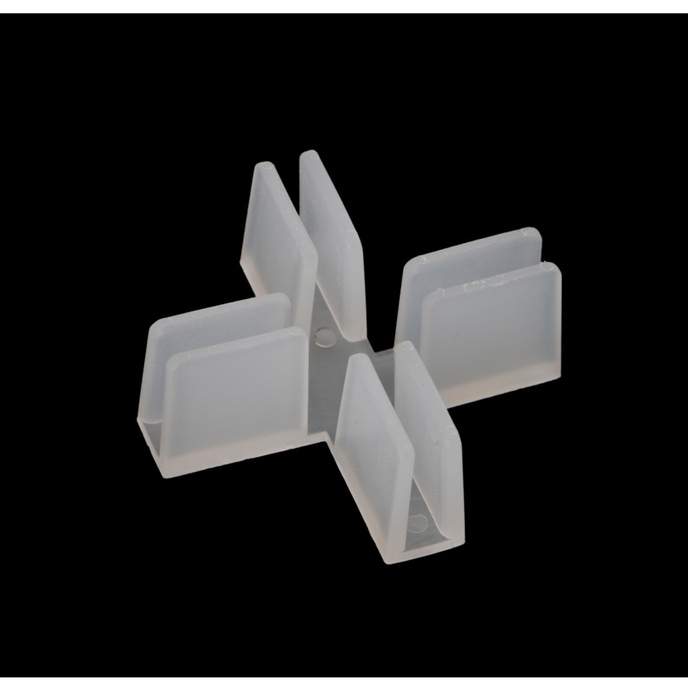 Plastic Cross Square 90 Degree Sleeve Over Paper Box Glass Shelf Connector Clamp Junction Attachment Carton Clip Concatenate-image-754228604