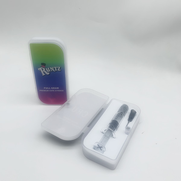 

Transparent 1ml Luer Lock cookies Jungle Boys glass syringe E-cigarette Accessories empty Friendly Farms syringes with Retail Gift Boxes Packaging