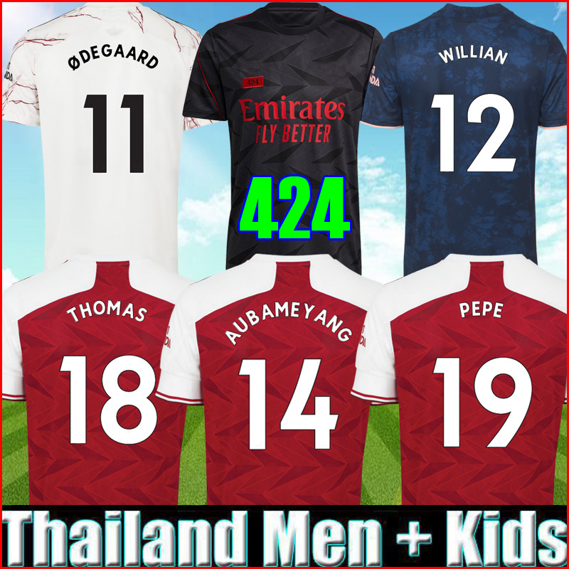 

Fans Player version 424 Arsen collection soccer jersey 20 21 ODEGAARD PEPE THOMAS WILLIAN 2020 2021 football shirt Humanrace top Men + Kids, Kids 4th