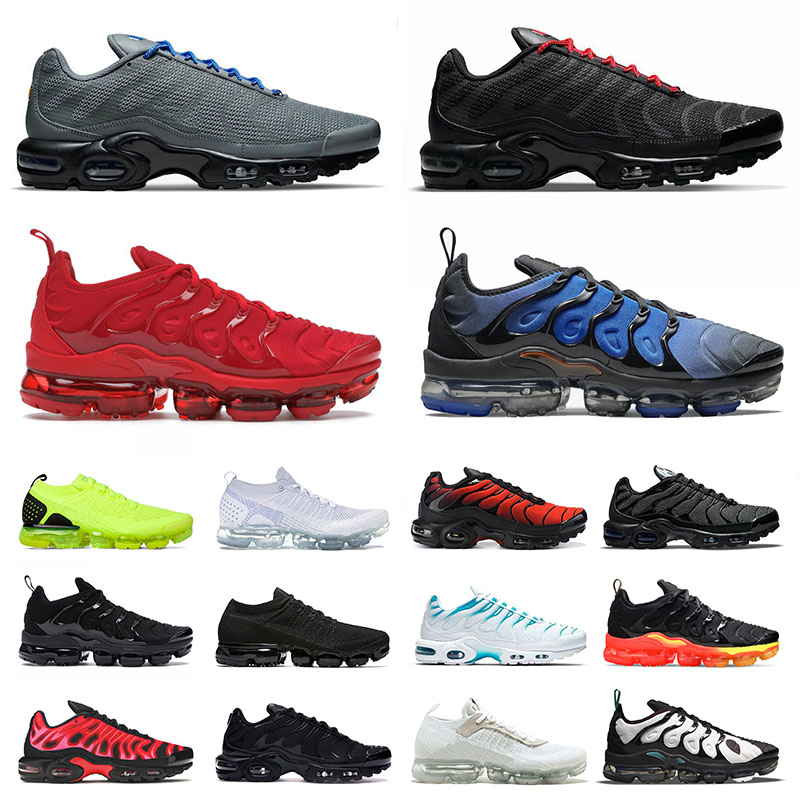 

High Quality Tn Plus Requin Mens Womens Running Shoes Big Size Us 13 Sports Sneakers Reflective Black Knicks Vibes Griffey White Golden Designer Trainers Eur 36-47, 36-47 coquettish purple