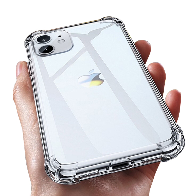 

Phone Cover Case Accessories Airbags Transparent Shockproof TPU 1.5 mm Thick For iPhone 11 X Xr Xs 13 12 11 Pro Max 8 7 6s Plus