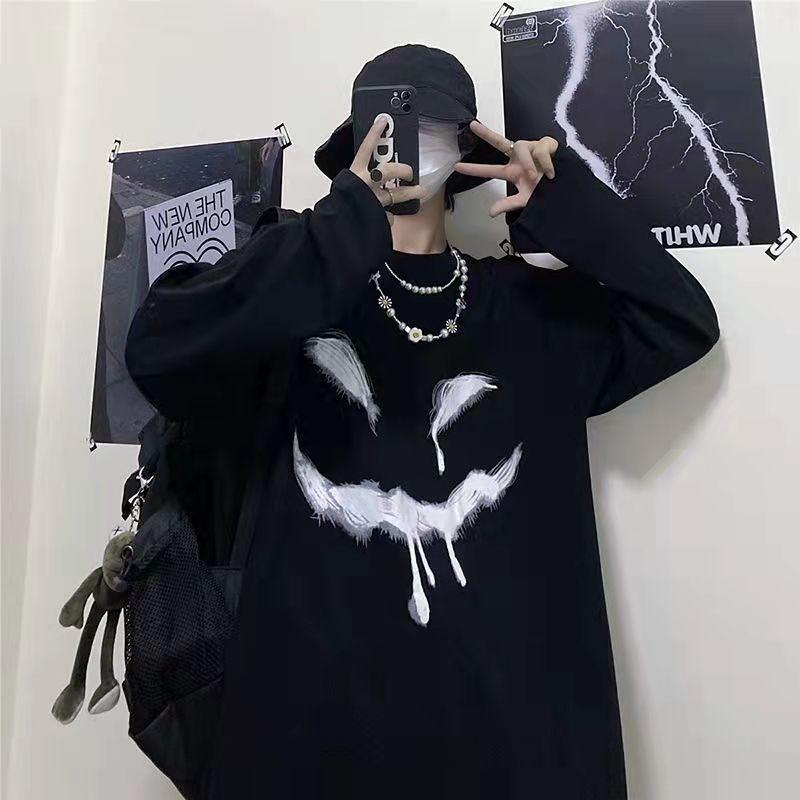 

Men's T-Shirts Anime Men Clothing Graphic T Shirts Y2k Clothes Harajuku Shirt For Emo Streetwear Tee Manga, White;black