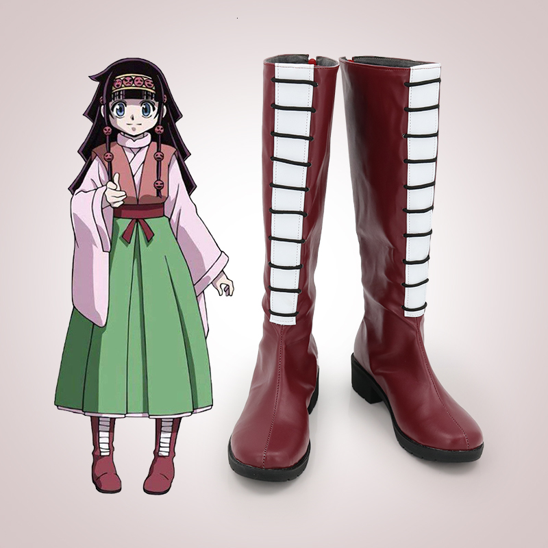 

Japanese Anime Hunterxhunter Cos Aruka Zorudikku/alluka Zoldyck Cosplay Shoes K19 Female Lolita Boots Ju2j, Black