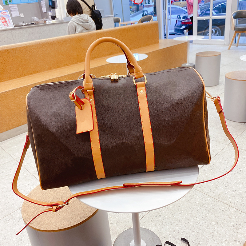 

Designer leather keep overnight bags for men women tote all travel handbag purses flower luxury CROSS BODY shoulder garment checkered duffle luggage weekend bag, Fedex shipping