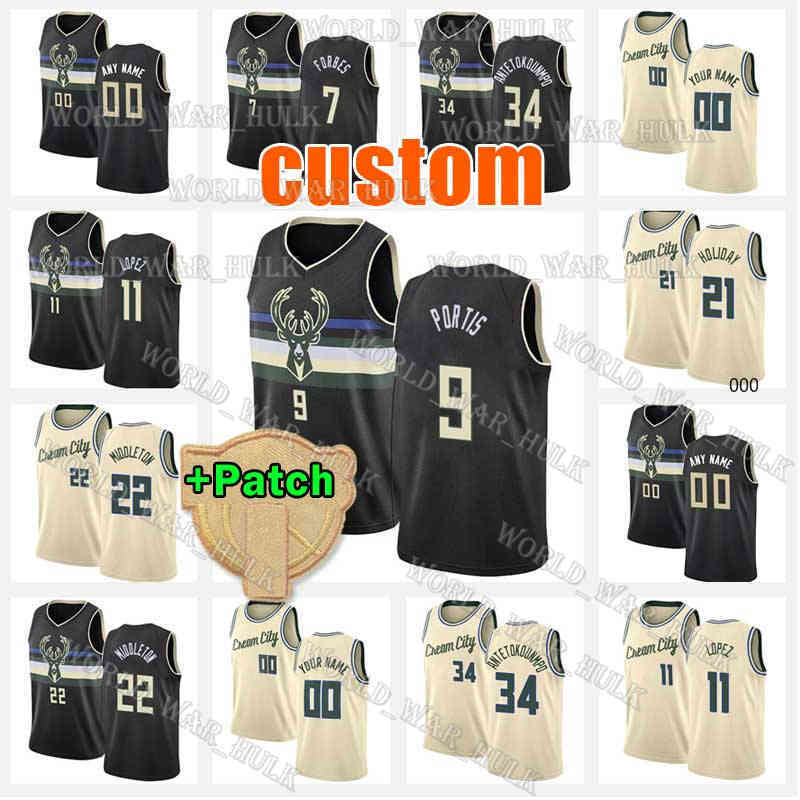 

Pat 24 Connaughton Jerseys Milwaukee Custom Bucks Basketball 2022 2021 Finals City Patch Jrue Holiday Khris Middleton Mamadi 25 Diakite Bobb, Blue;black