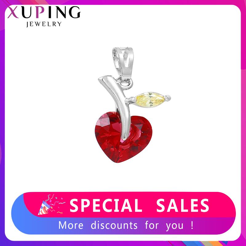 

Pendant Necklaces Xuping Est Heart Shaped Design Romantic Family Party Wedding Fashion Gift For Women 36185