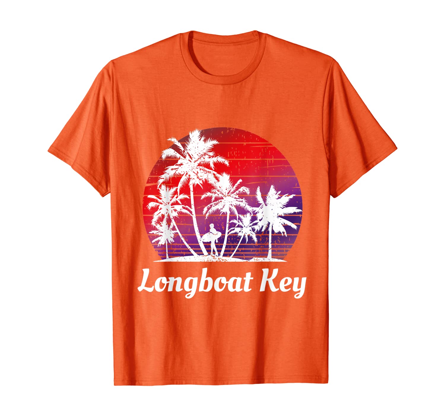 

Longboat Key Florida Vacation Family Beach Group Gift T-Shirt, White;black