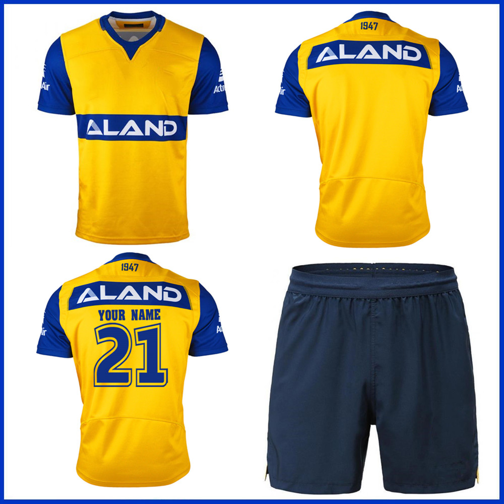 

2021 PARRAMATTA EELS AWAY RUGBY JERSEY size S---5XL, Black