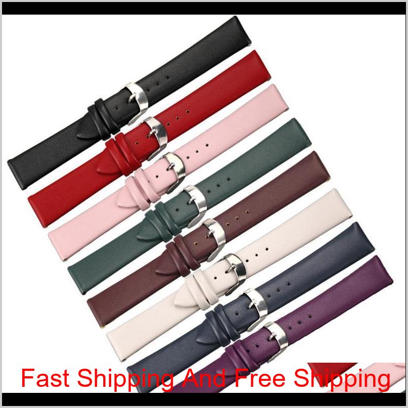 

8Mm 10Mm 12Mm 14Mm 16Mm 18Mm 20Mm 22Mm 24Mm Leather Watch Band Men Women Soft Sport Waterproof Strap Wrist Bracelet W Qylafq Uchj4 Uhdva, Black;brown