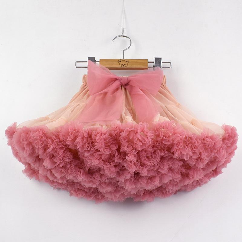 

Skirts Baby Girls Tutu Solid Fluffy Tulle Princess Ball Gown Pettiskirt Kids Ballet Party Performance Clothing Children Skirt, Blue