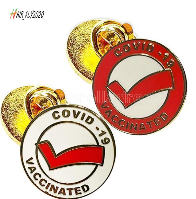 epidemic prevention commemorative brooch Needle, vaccination commemoratives logo badge HM31-image-702683345