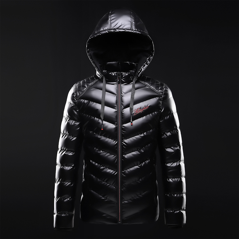 

2021 New Korean Casual Mens Winter Jacket Short Cotton Padded Hooded Jackets Thickening Warm Parka Coat Men Casaco Masculino Thick F0kw, Black