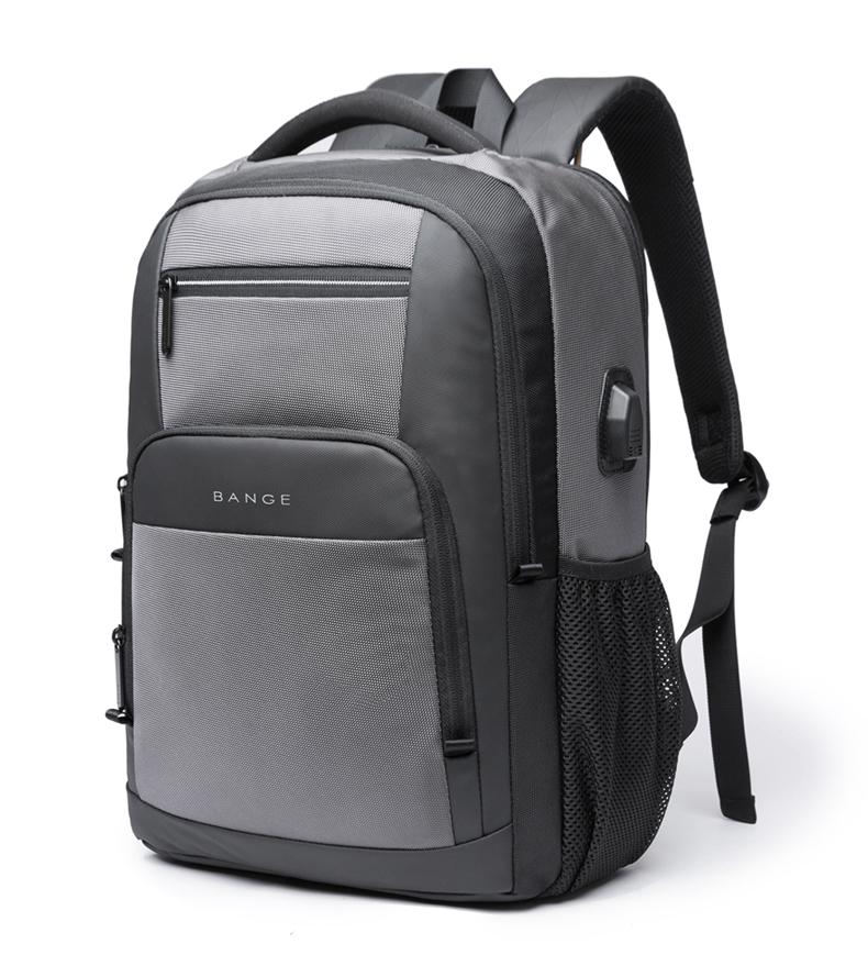 

Backpack Large Capacity 15.6 Inch Daily School USB Charging Women Laptop For Teenager, Gray