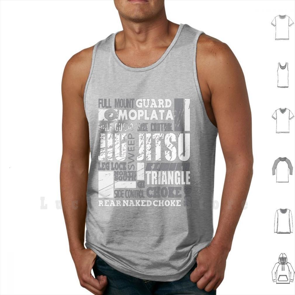 

bjj glossary a to z brazilian jiu jitsu tank vest 100% cotton collectibles mixed, White;black