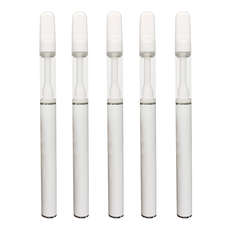 

Full Ceramic Disposable Vape Pen Cartridges 0.5ml 1.0ml E Cigarettes Starter Kits 290mAh Rechargeable Battery Lead Free Empty Atomizers With