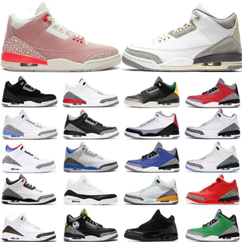 

Jumpman 3s Jorden 3 Basketball Shoes Rust Pink A Ma Maniere Fragment Unc Pure White Black Cement Cyber Monday Animal Instinct 2.0 Midnight Navy True Blue Sport Sneakers, Not sold separately